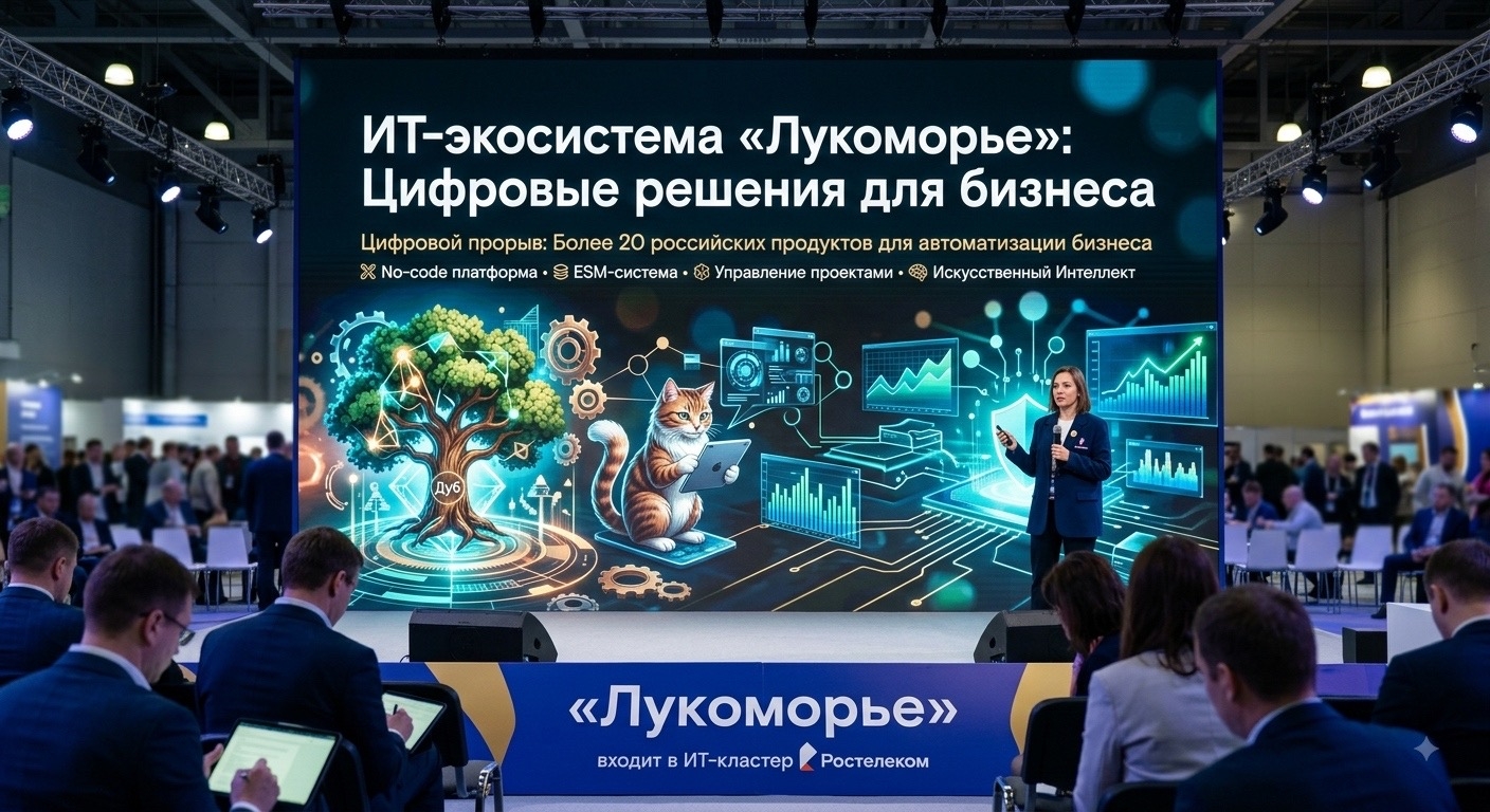 «Автоматизация по-новому: ИТ-экосистема «Лукоморье» запустила «Око» — интеллектуальную платформу для управления бизнес-процессами»
