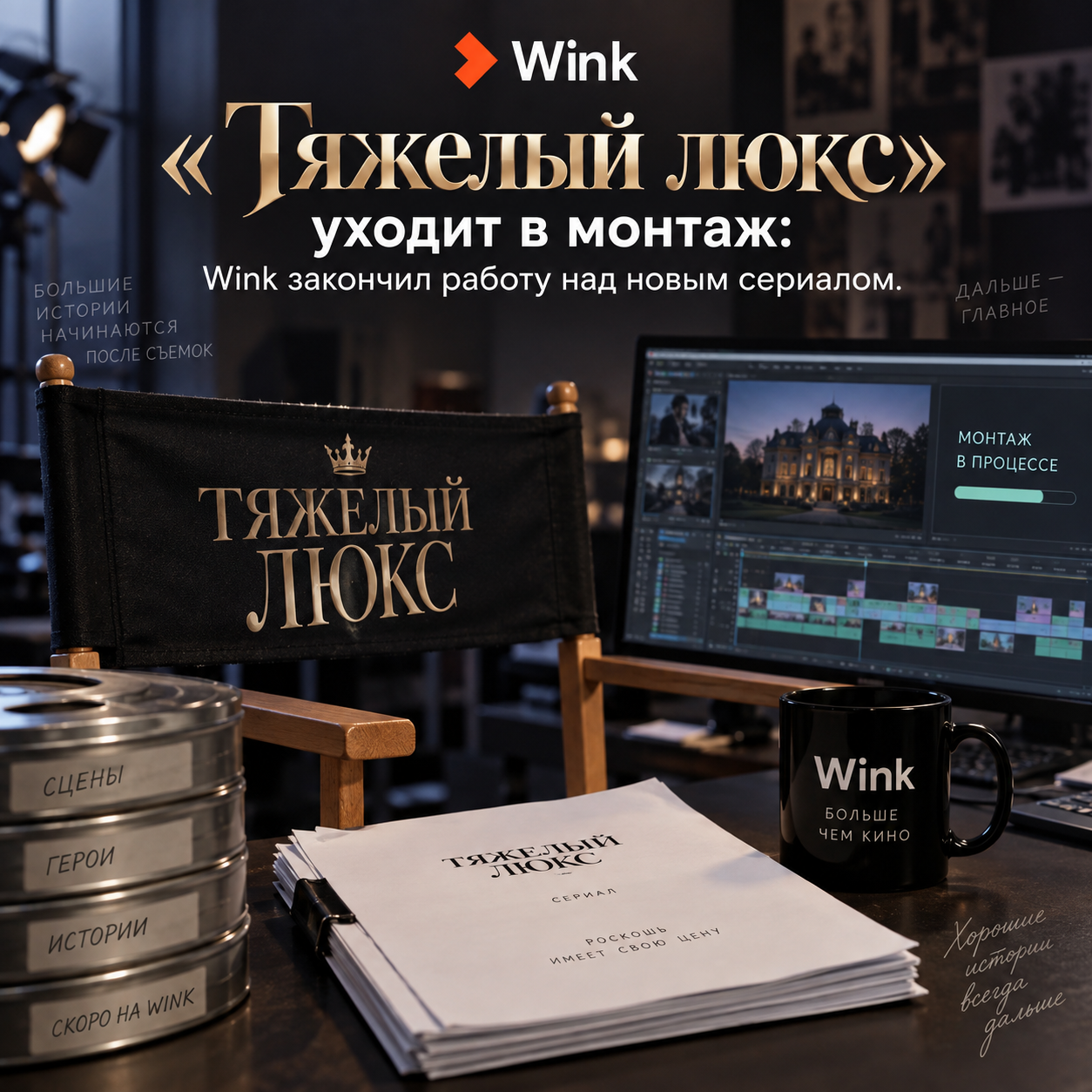 «Тяжелый люкс» уходит в монтаж: Wink закончил работу над новым сериалом.