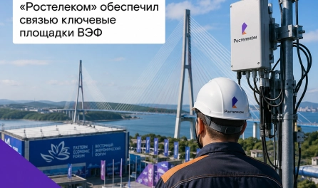Надежность на высшем уровне: «Ростелеком» обеспечил связью ключевые площадки ВЭФ.