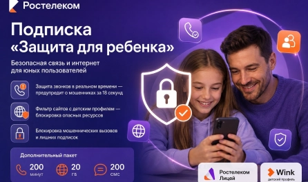 «Ростелеком» внедряет инструменты киберзащиты для юных пользователей: новая подписка «Защита для ребенка» уже доступна для подключения.